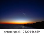 Vandenberg AFB SpaceX Falcon 9 Rocket Launch Over Palos Verdes