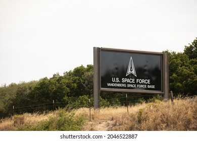 Vandenberg Air Force Base, California, USA - July 25, 2021: Sun Shines On The Exterior Of The US Space Force Base.