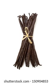 Vanilla Beans Isolated On White Background