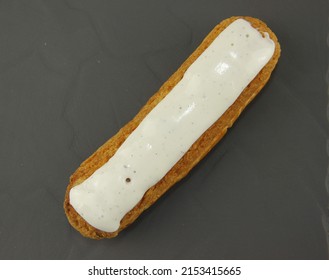 Vanilla Eclair On A Slate