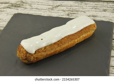 Vanilla Eclair On A Slate