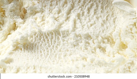 Vanilla Ice Cream Detailed Macro Texture 