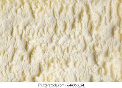 Vanilla Ice Cream Texture Background Macro Shot