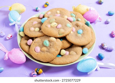 Vanilla multicolor Easter egg cookie