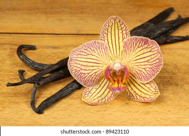 Vanilla and orchid flower
