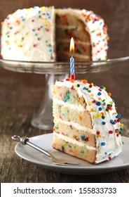 Vanilla Sprinkles Cake