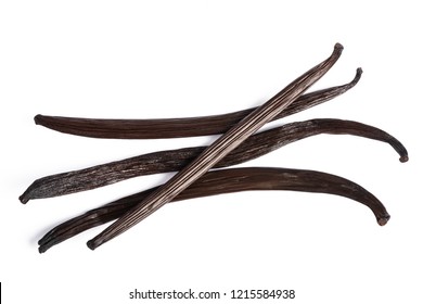 Vanilla Sticks Isolated On White Background