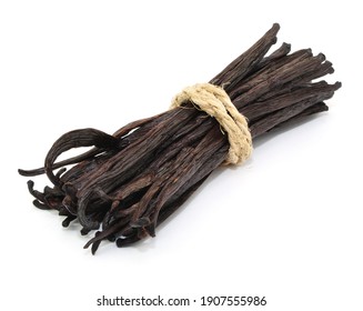 Vanilla Sticks On White Background Isolated Stock Photo 1907555986 ...