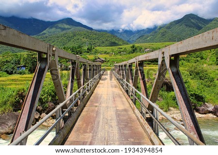 Vanishing Point of a Bridge in Vietnam