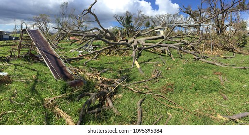 Vanuatu Nature Wreckage After Cyclone
