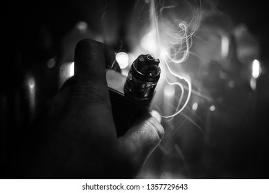 Vape Concept Electronic Cigarette Vape Explosion Stock Photo 1357729643 ...