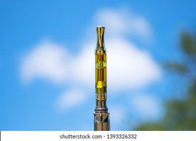 Vaping,Vape Cannabis And Marijuana Lifestyle, Outdoors, Nature