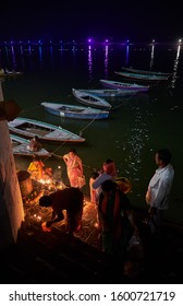 Varanasi, 11/22/18, India.
Local People During The Dev Deepavali, The Festival Of Kartik Poornima. It Falls On The Full Moon Of The Hindu Month Of Kartika And Takes Place Fifteen Days After Diwali