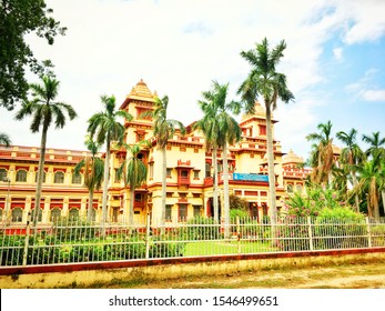 Varanasi, India - August 2017: The central library of Banaras Hindu University (B.H.U). 
