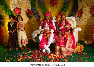 Varanasi, India - Mar 11, 2015: Hindu wedding