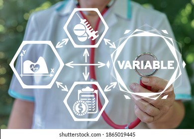 Variability Health Care Concept. Multiple Variable Data Medicine Pharmacy.