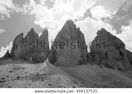 Similar – Dolomiti Dolomiten schwarz