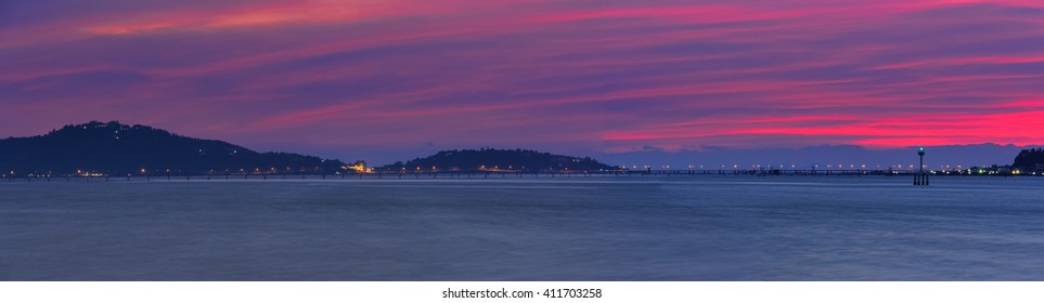 Variable cloudy sky panorama