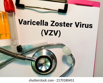 Varicella Zoster Virus, Medical And Health Concept.