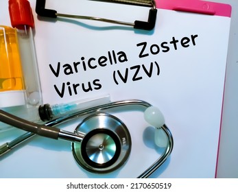 Varicella zoster virus, medical and health concept.