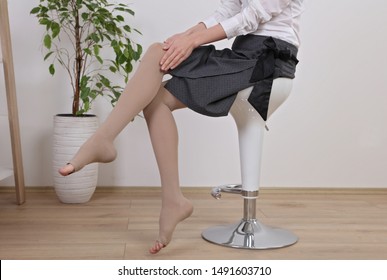 Varicose Veins Prevention Compression Tights Relief Stock Photo ...