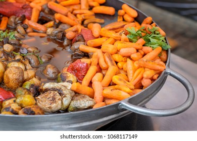 Varied assortment of baked vegetables - Shutterstock ID 1068117149