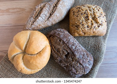 Varied bread of different kinds