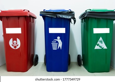  Varieties of colors fiber bins Bins for various types of waste, General,Hazardous,recycle waste and garbage.To be easy to eliminate.