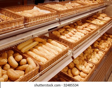 Variety of baked products at a supermarket - Powered by Shutterstock