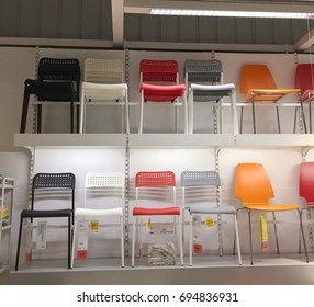 Variety Of Chairs At IKEA, Cheras , Selangor On 12 August 2017.