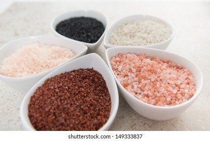 Variety Different Sea Salts Black Red Stock Photo 149333837 | Shutterstock