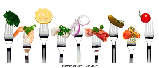 a fork with food on it from Pikwizard