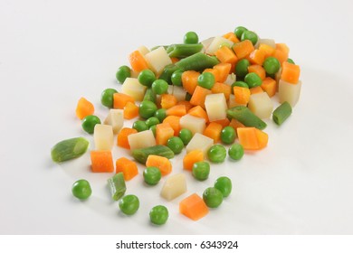Variety of forzen vegetables