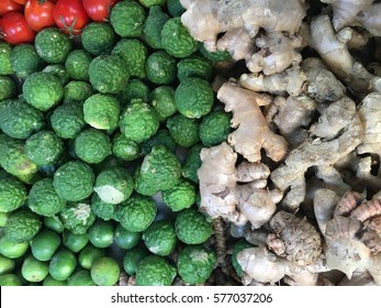 A variety of fresh vegetables selling on the street Su-ngai Kolok Market in Thailand. - Shutterstock ID 577037206