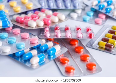 Variety of medicines and drugs - Shutterstock ID 1938739309