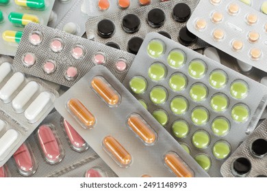 Variety of medicines and drugs.Medicine and healthcare concept. - Powered by Shutterstock