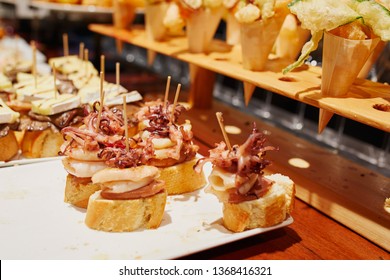 Variety Pinchos Pintxos Bar San Sebastian Stock Photo (Edit Now) 1368416321