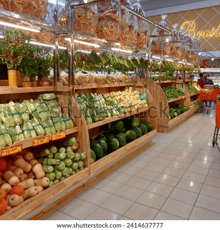A variety of tempting vegetables and fruit.