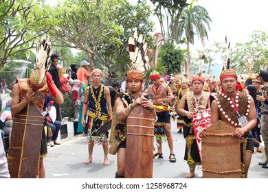 Variety Traditional Dayak Clothing Mahakam Festival Stock Photo ...