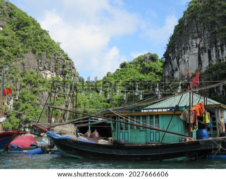 Similar – Wooden boats off island