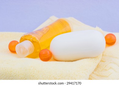Various bath accessories