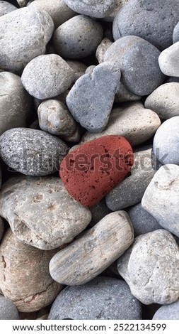 Various beach pebles for background