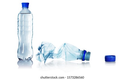 Various Blue Plastic Bottles On White Stock Photo 1573286560 | Shutterstock