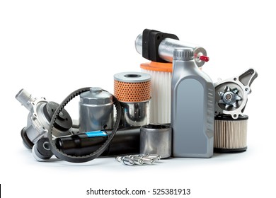 Various Car Parts Necessary For Vehicle Service