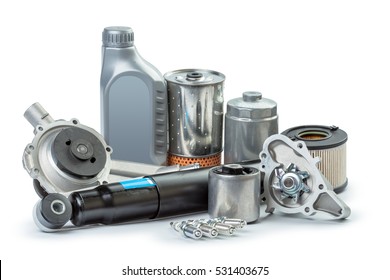 Various Car Parts Necessary For Vehicle Service