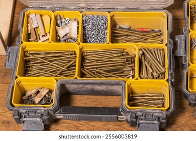 Various carpentry tools, consumables and fixtures. - Powered by Shutterstock