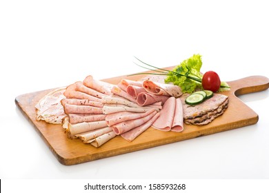 Various Cold Cuts On A Plate