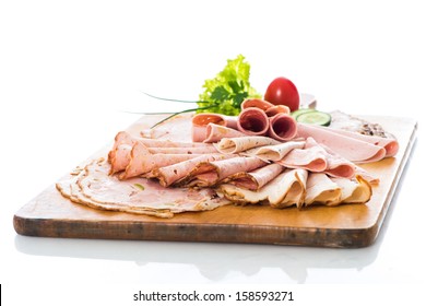 Various Cold Cuts On A Plate