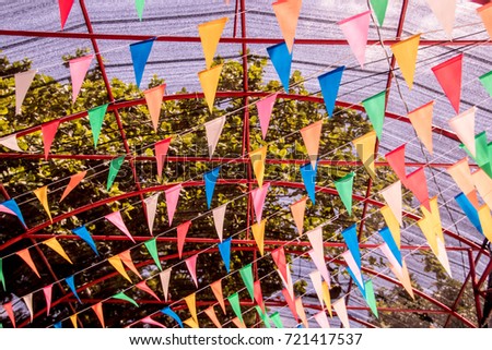 Similar – Colourful pennants