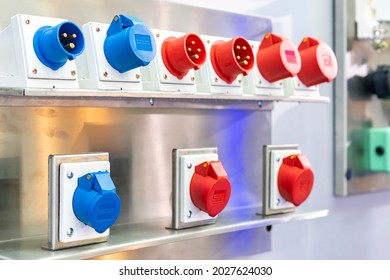 various colorful red blue electric machine power plug connector for electrical high voltage in industrial on shelf